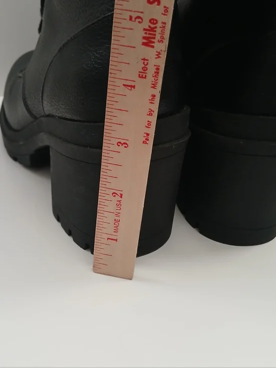 No Boundaries Studded Black Block Heel Moto Boots Ghot, Punk Women's Size 6.5 - Picture 10 of 11